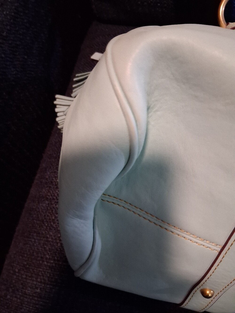 LARGE DOONEY AND BOURKE FLORENTINE SATCHEL - Picture 8 of 16